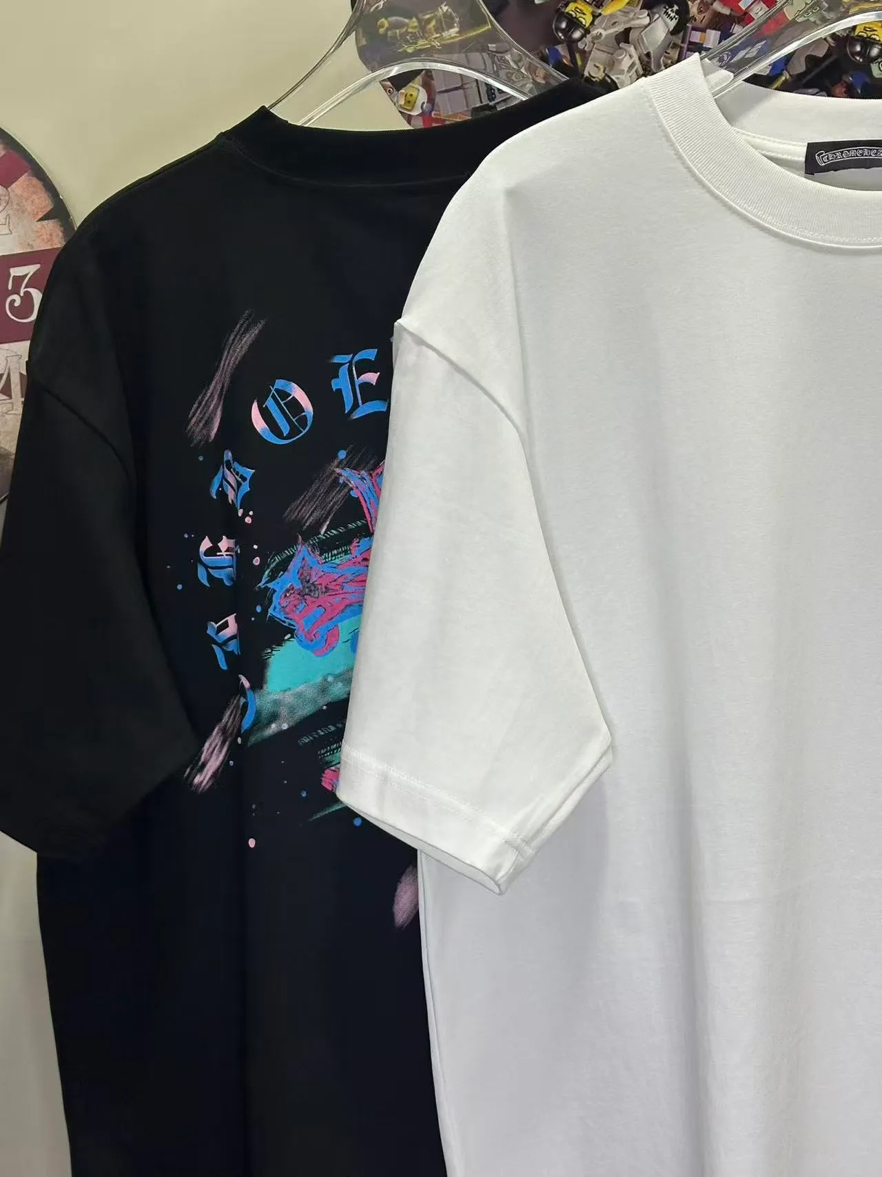 L 26854# 𝗖𝗵𝗿𝗼𝗺𝗲 𝗛𝗲𝗮𝗿𝘁𝘀 2026 New Arrival Original ！ ： ！ ！ ：Black White SIZE：S-XXL